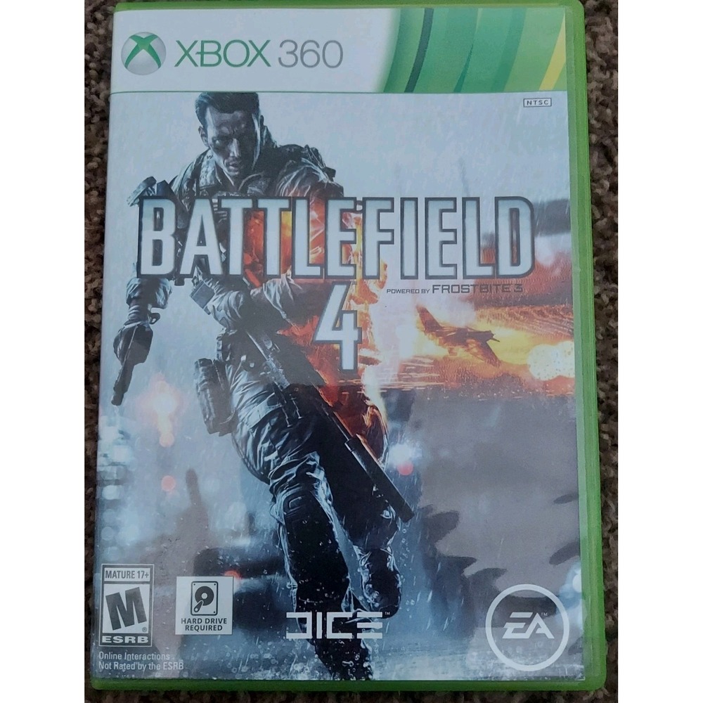 Battlefield 4 (Microsoft Xbox 360, 2013) 2 Disc Set No Manual